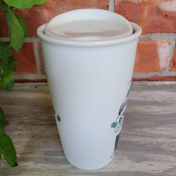 STARBUCKS 2015 DOT Collection Ceramic Travel Tumbler Coffee Mug 12oz - Picture 6 of 6